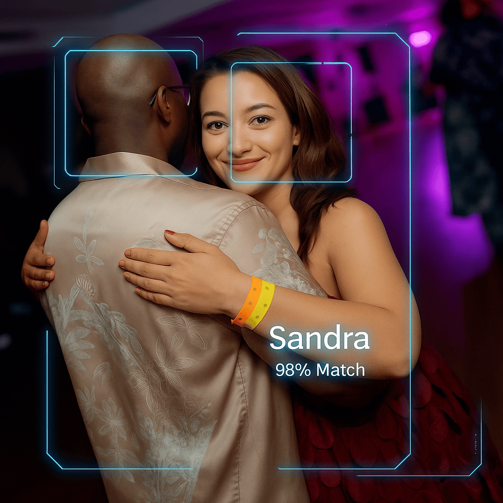 AI Face Recognition Demo - Multiple attendees matched